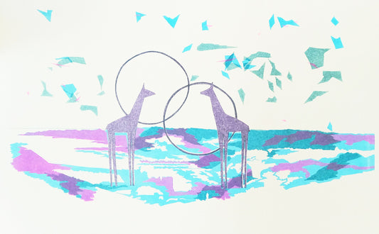 Leuca risograph print