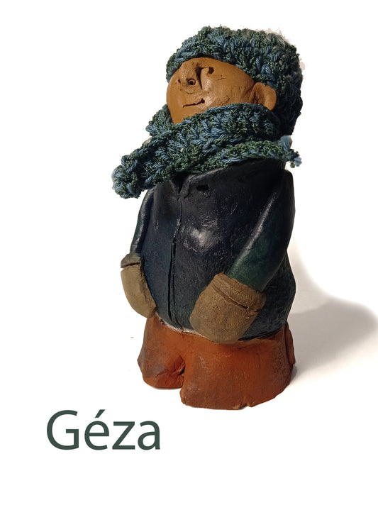 Fireclay figure - Géza