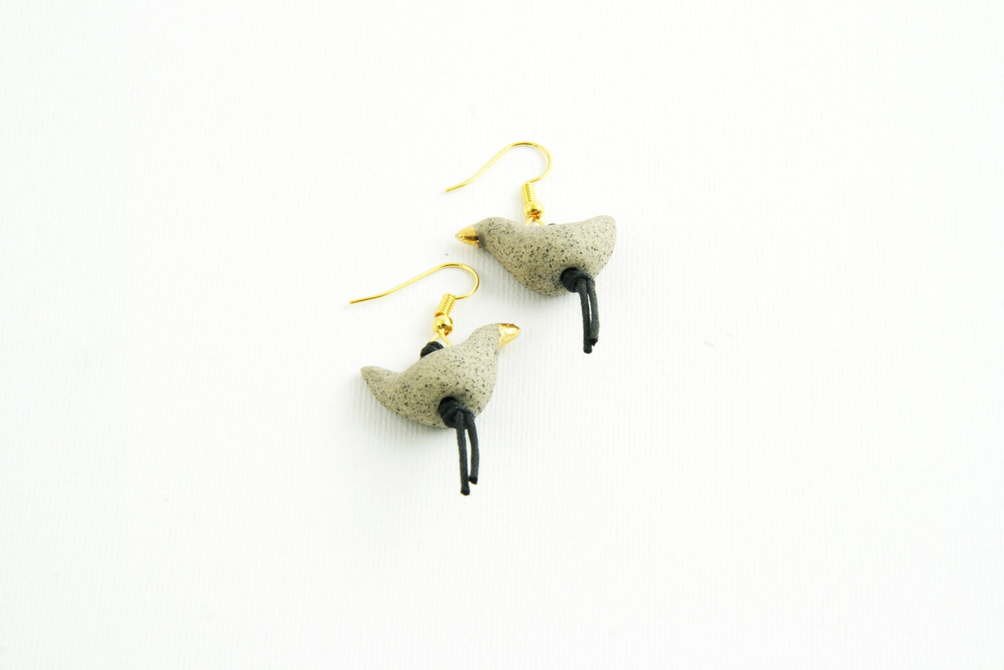 Ceramic earrings - bird
