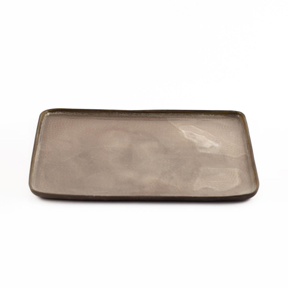 Large ceramic square tray