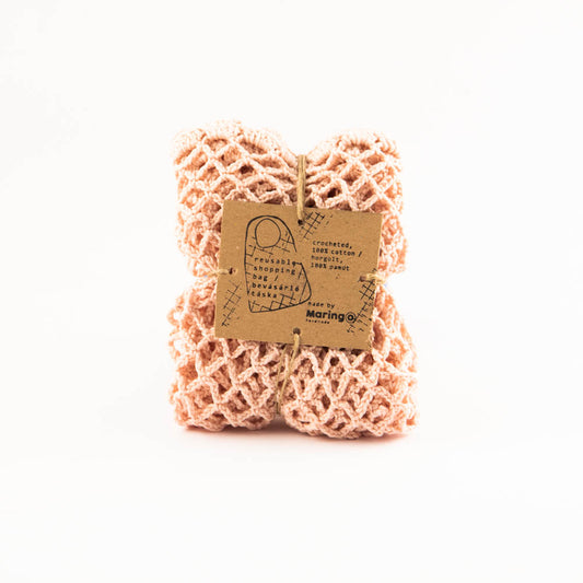 Reusable crochet shopping bag