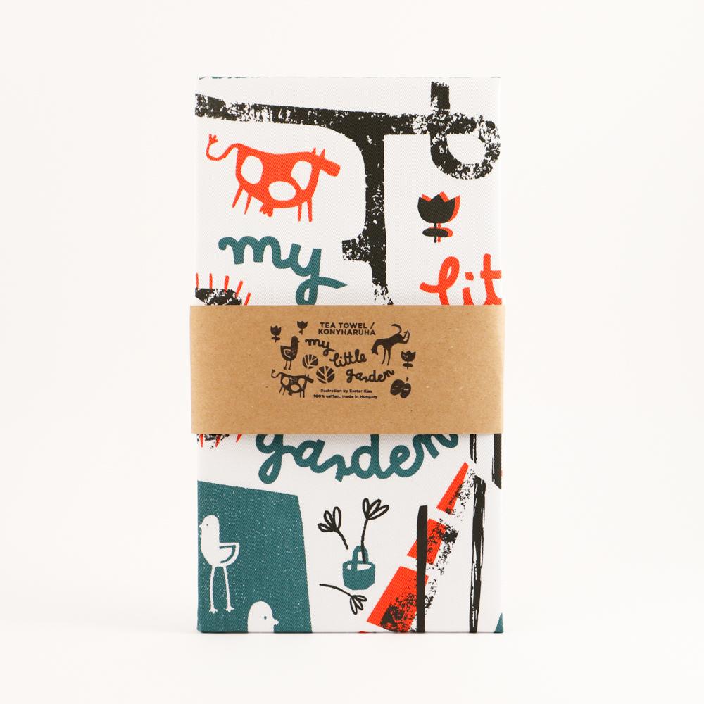 Kiss Eszter x Magma - My little garden Tea Towel